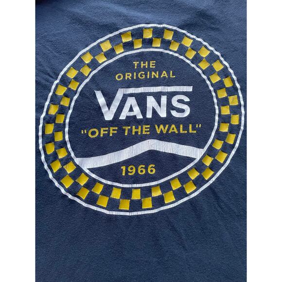 Vans T-Shirt Men’s Medium Blue “Off The Wall “ Graphic Summer Casual Basic - Picture 4 of 4